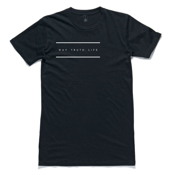 WAY.TRUTH.LIFE Short Sleeve Long Mens Tee Thumbnail